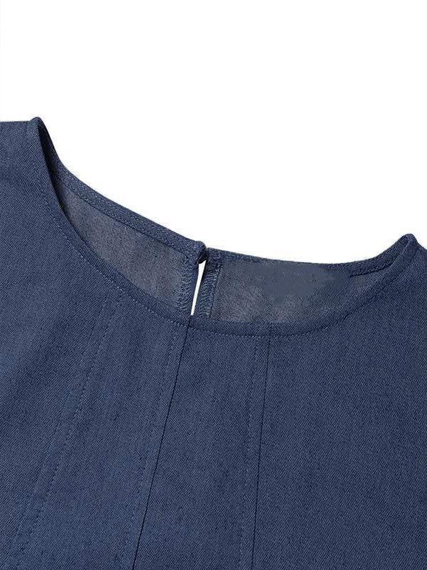 Women's Casual Long Sleeve Denim Dress Denim Dress