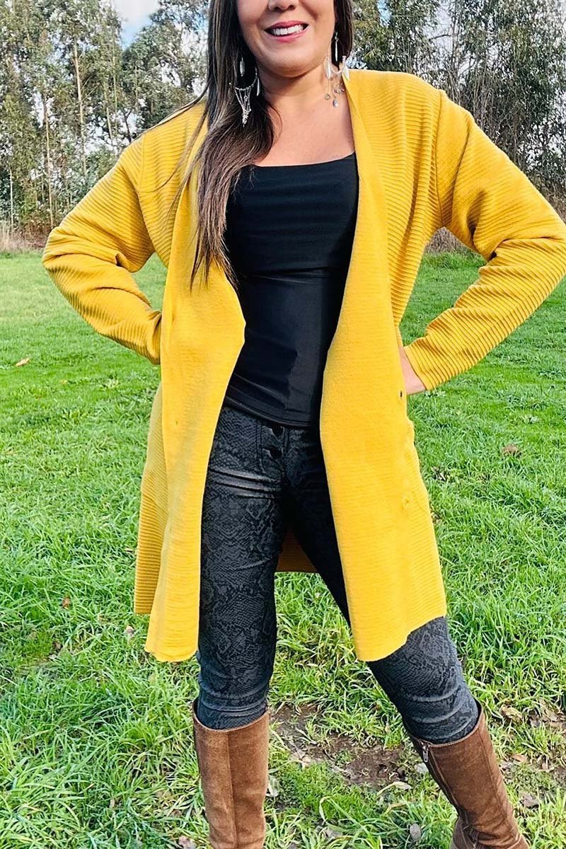 Women's casual solid color knitted cardigan Cardigan Coat Sweater