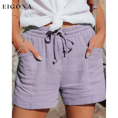 Women's Basic Casual Sports Shorts Purple __stock:200 bottoms refund_fee:800