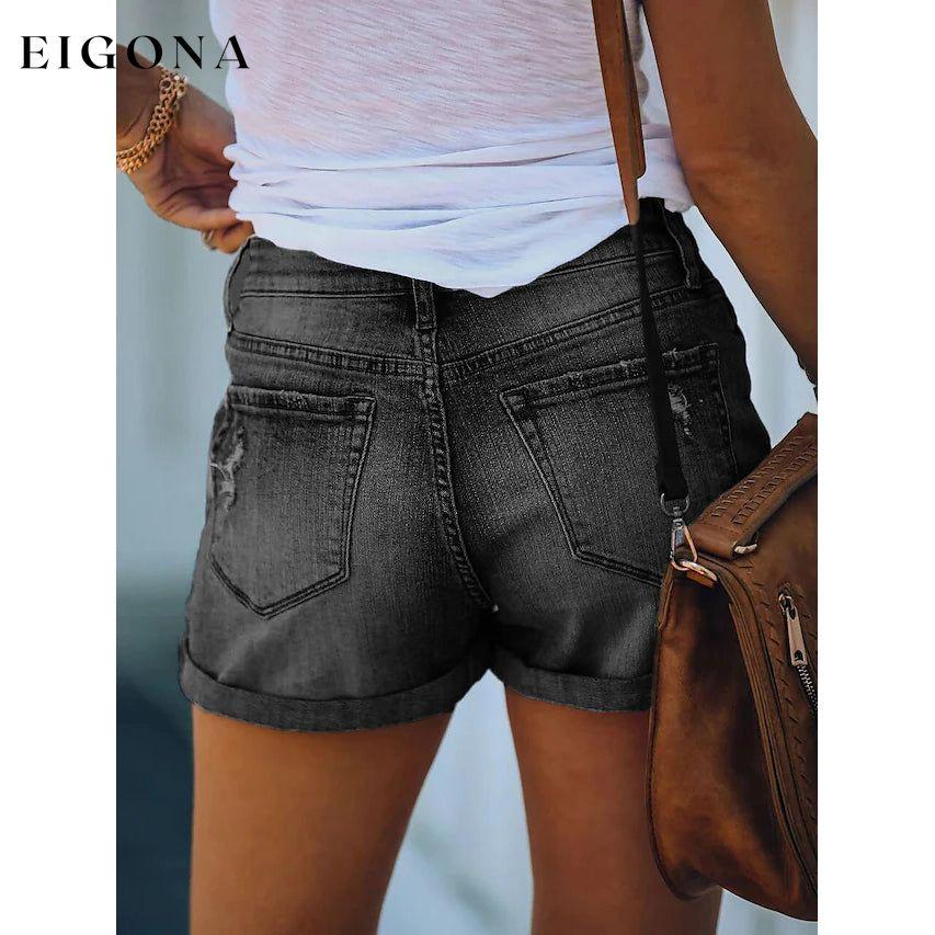 Women's Casual Fashion Jeans Denim Shorts __stock:200 bottoms refund_fee:1200