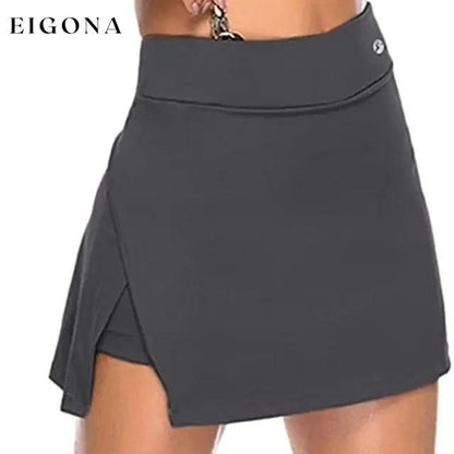 Women's Sports Skirt Running Skirt Sweatpants Gray __stock:200 bottoms refund_fee:1200
