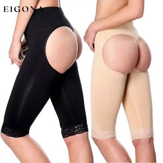 2-Pack: Women's Butt Lifter Shape Enhancer Thigh Trimmer Shorts Black Beige __stock:500 lingerie refund_fee:1200