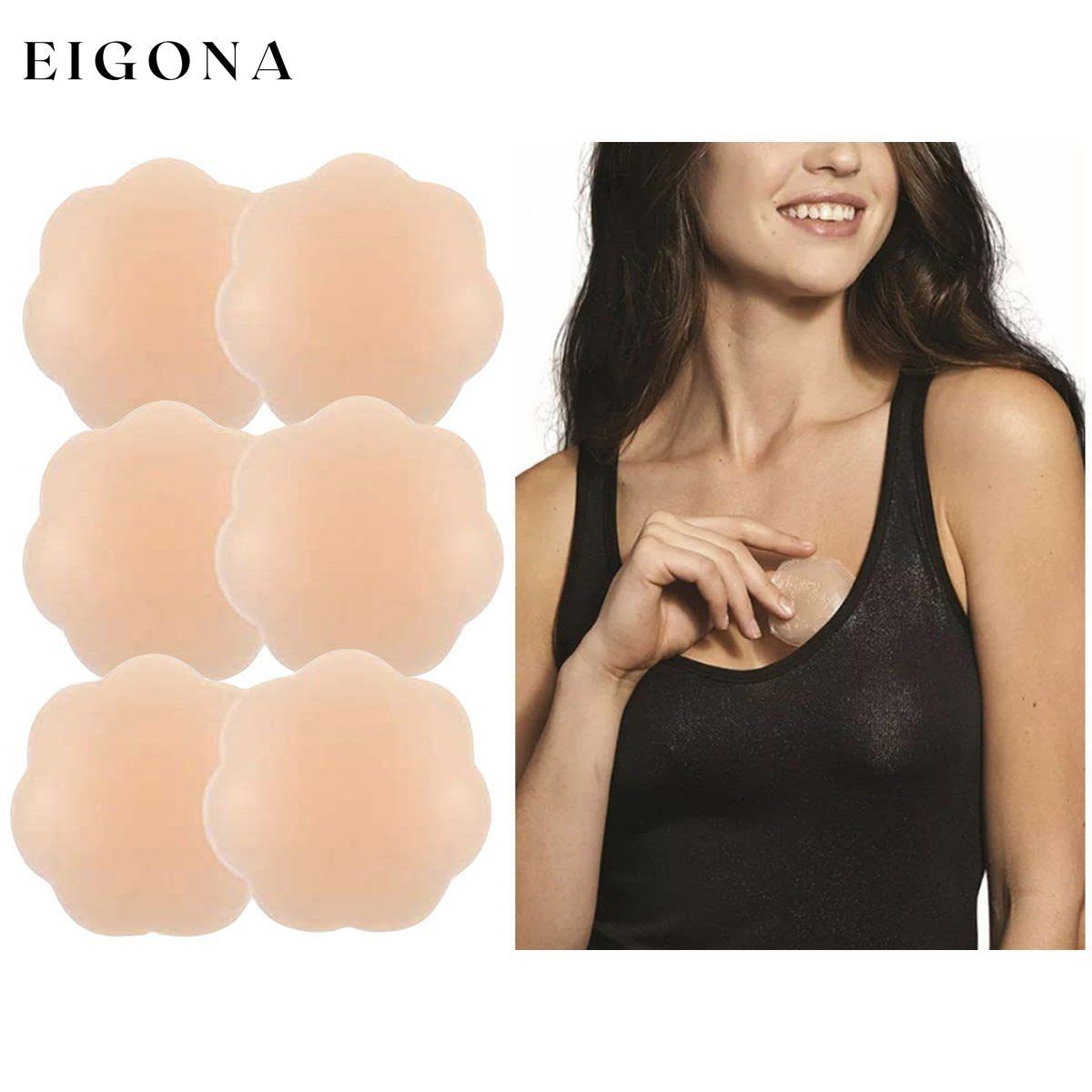 3-Pack: Reusable 100% Silicone Gel Pasties lingerie refund_fee:800