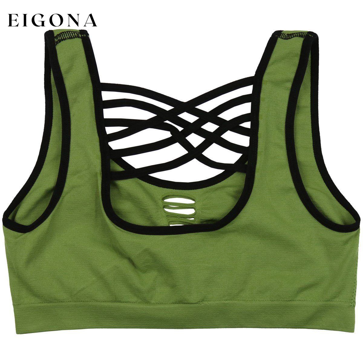 3-Pack: Women's Strappy Back Microfiber Sports Bras __stock:150 lingerie refund_fee:1200