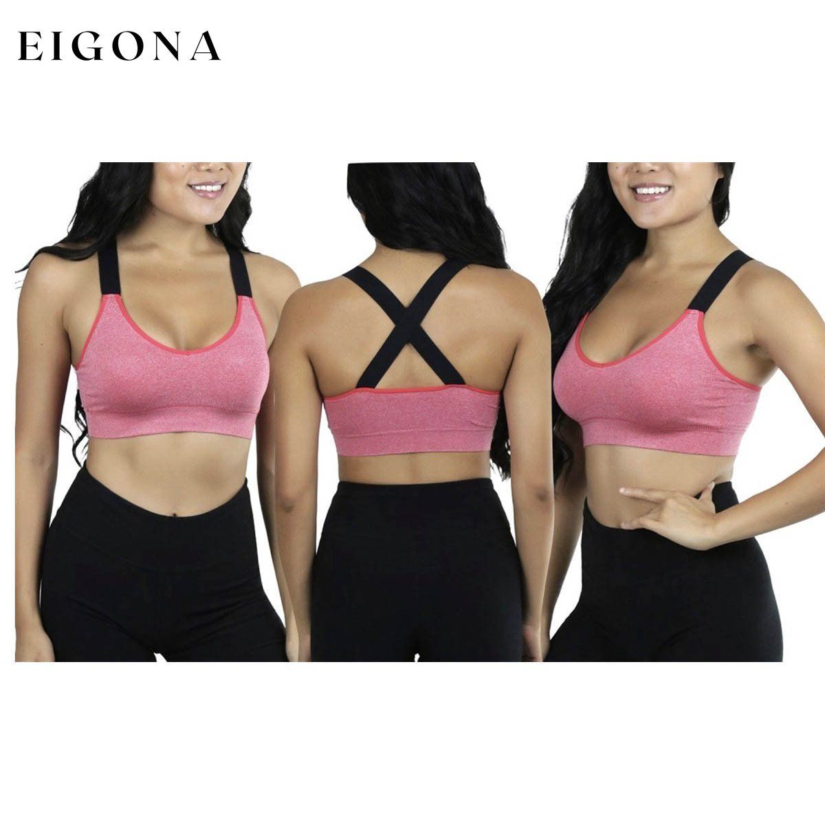 3-Pack: Women's Wide Cross-Strap Sports Bra __stock:150 lingerie Low stock refund_fee:1200