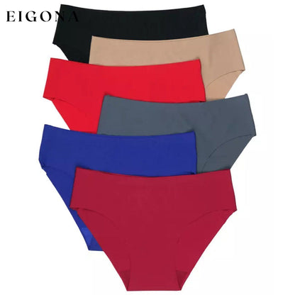 6-Pack: Silky Smooth No Panty Line Assorted Underwear Bikini Style lingerie refund_fee:800
