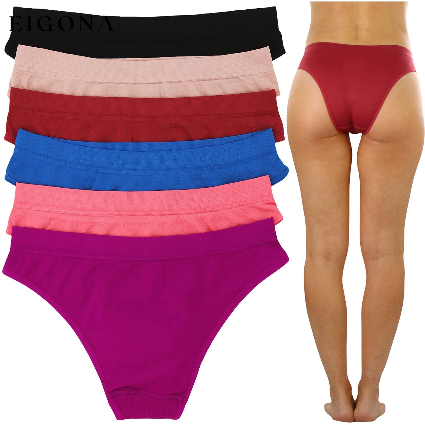 6-Pack: ToBeInStyle Women's Comfortable Bikini Brief Panties __stock:100 lingerie refund_fee:1200