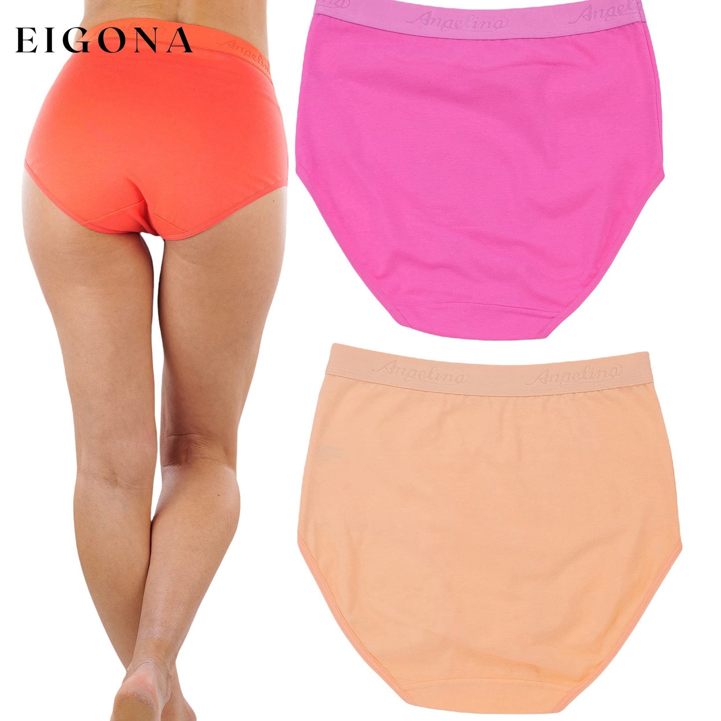 6-Pack: Women's High Waisted Solid Beach Vibe Gridle Panties __stock:100 lingerie refund_fee:1200