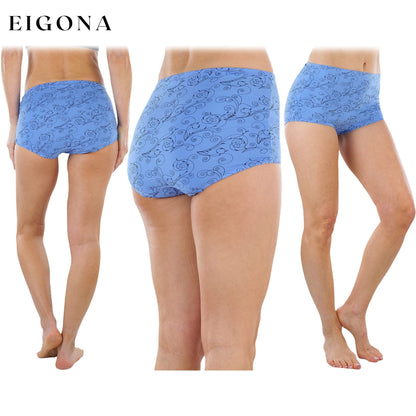 6-Pack: Women's High Waisted Solids and Prints Gridle Panties __stock:100 lingerie refund_fee:1200