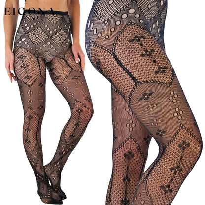 6-Pack: Women's Patterned Fishnet Pantyhose __stock:100 lingerie refund_fee:1200