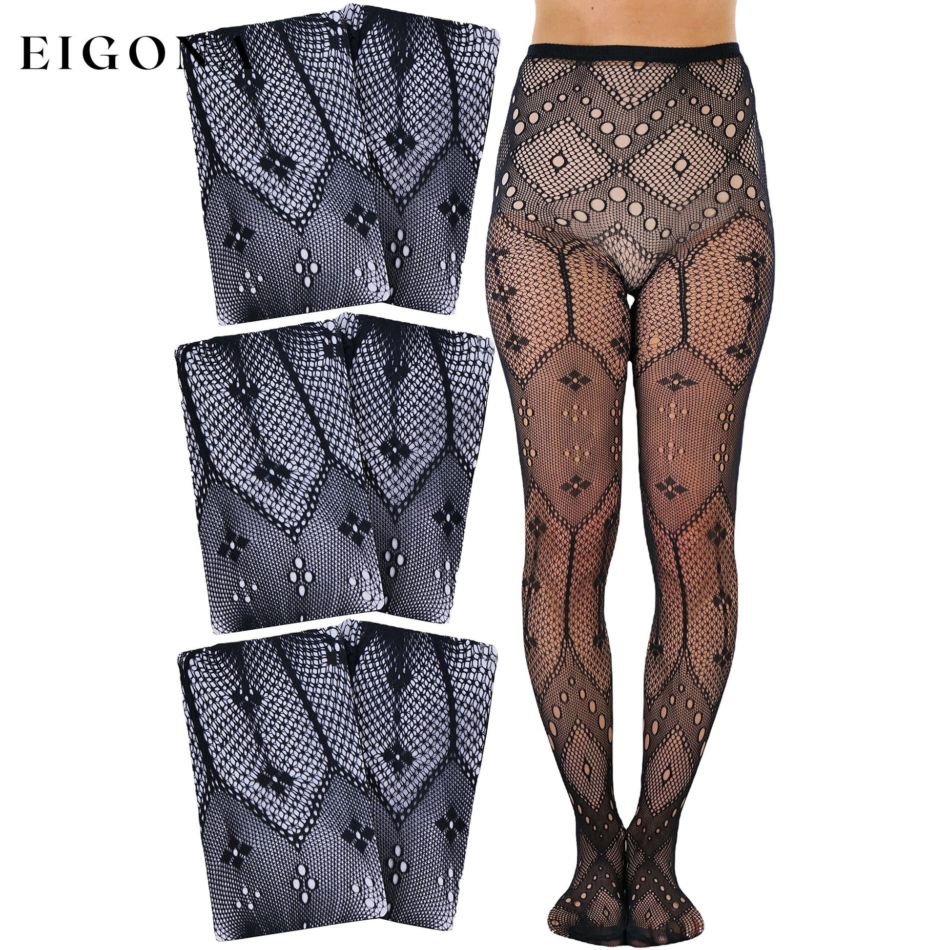 6-Pack: Women's Patterned Fishnet Pantyhose B __stock:100 lingerie refund_fee:1200