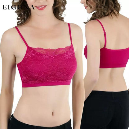 6-Pack: Women's Lace Over Modesty Panel Padded Bralettes __stock:550 lingerie refund_fee:1200