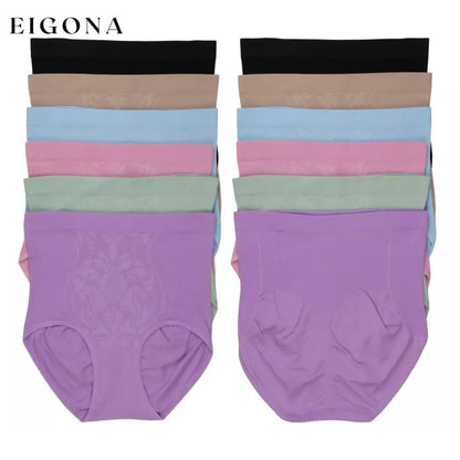 6-Pack: Women's Slimming High-Waisted Panty Briefs - Plus Size __stock:500 lingerie refund_fee:1200