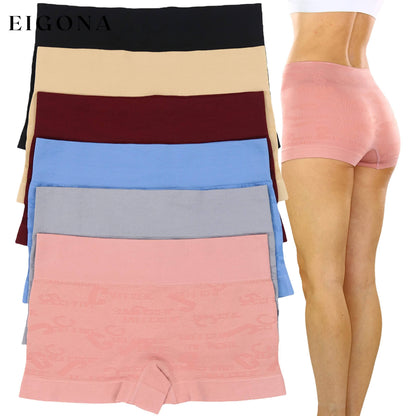 6-Pack: Women's Stretch Microfiber Cheeky Boyshort Panties __stock:250 lingerie refund_fee:1200