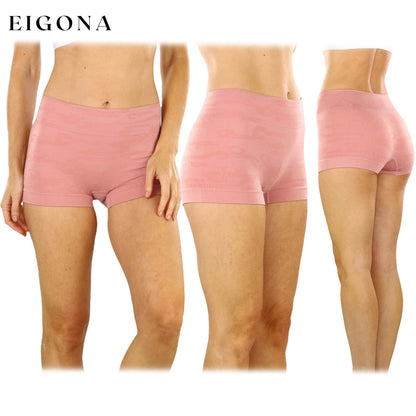 6-Pack: Women's Stretch Microfiber Cheeky Boyshort Panties __stock:250 lingerie refund_fee:1200