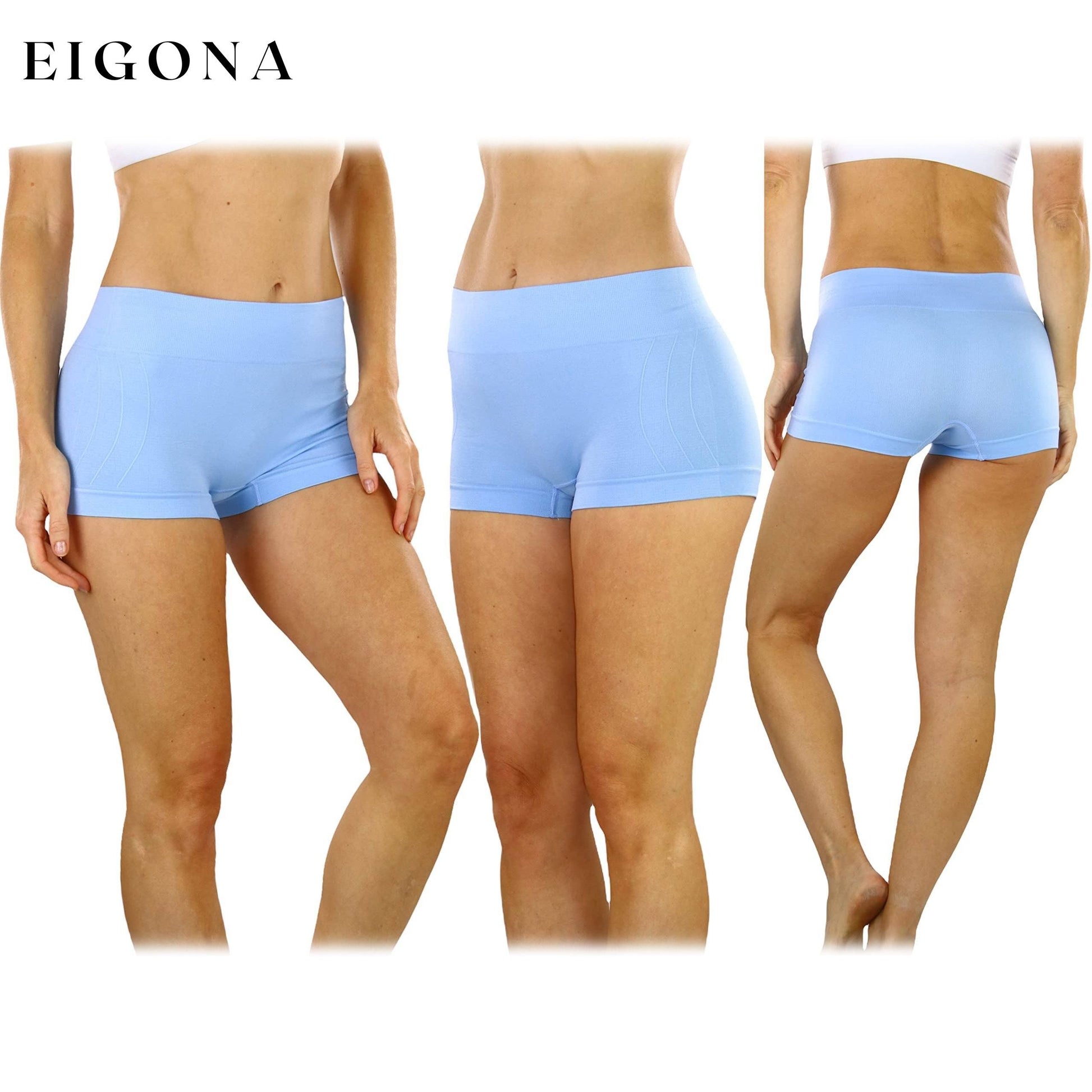 6-Pack: Women's Stretch Microfiber Cheeky Boyshort Panties __stock:250 lingerie refund_fee:1200