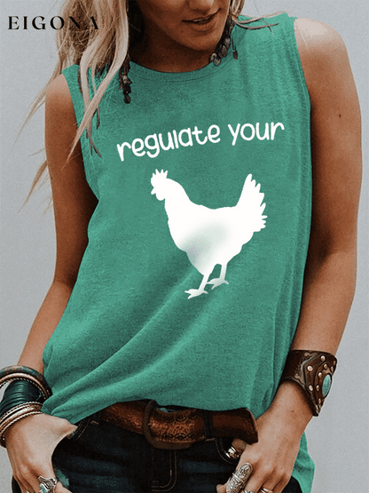 Women's Regulate Your C*ck Print Tank Top roe