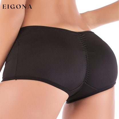 Cheeky Enhancing Boyshorts With Foam Padded Inserts Black __stock:550 lingerie refund_fee:800