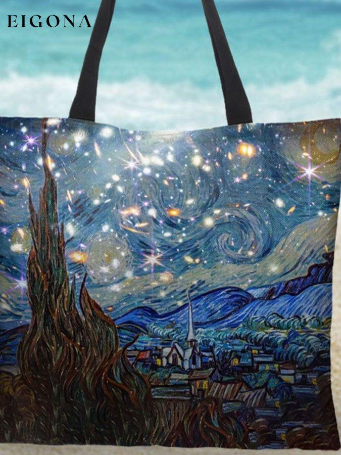 Oil Painting & Space Image Print Bag starry