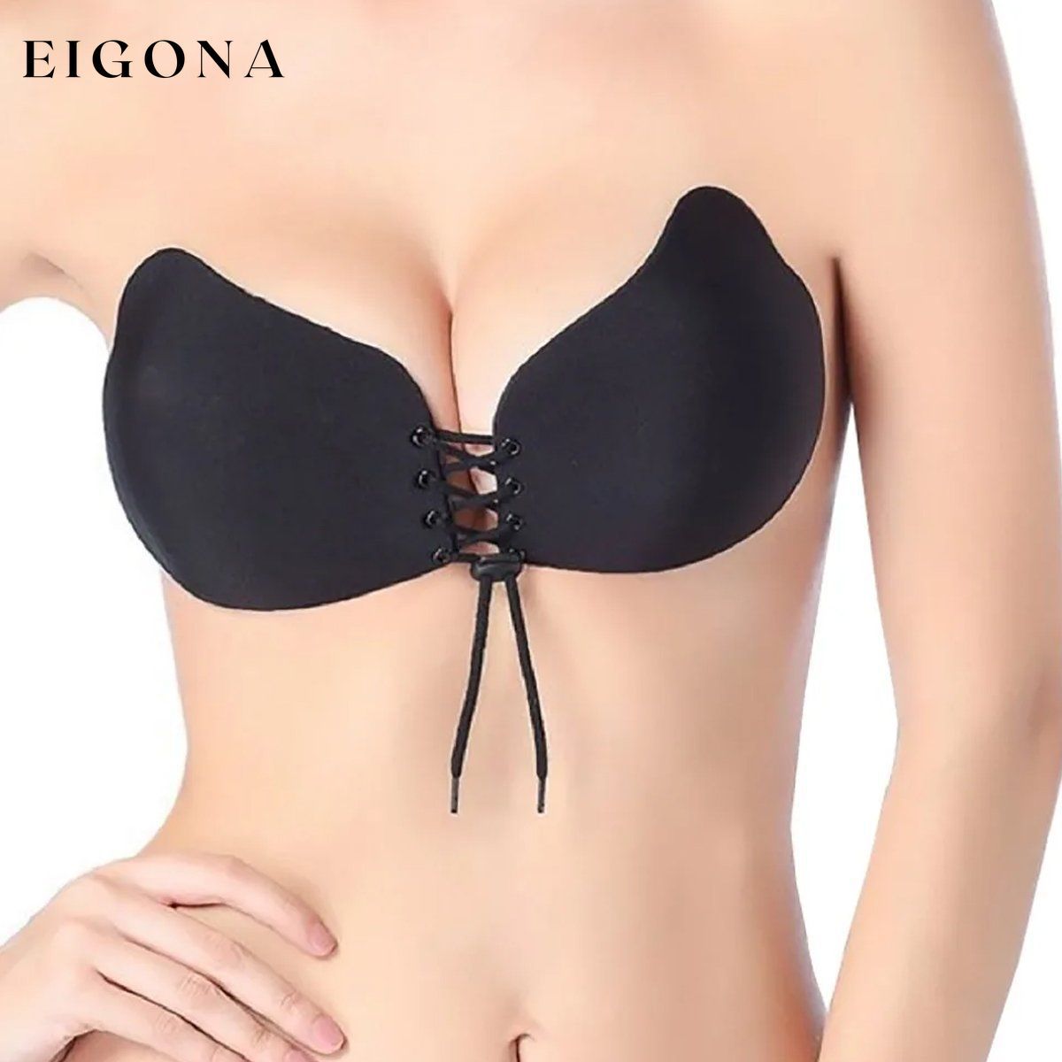 Mango Shaped Enhancing Self Adhesive Push-Up Bra Black __stock:550 lingerie refund_fee:800