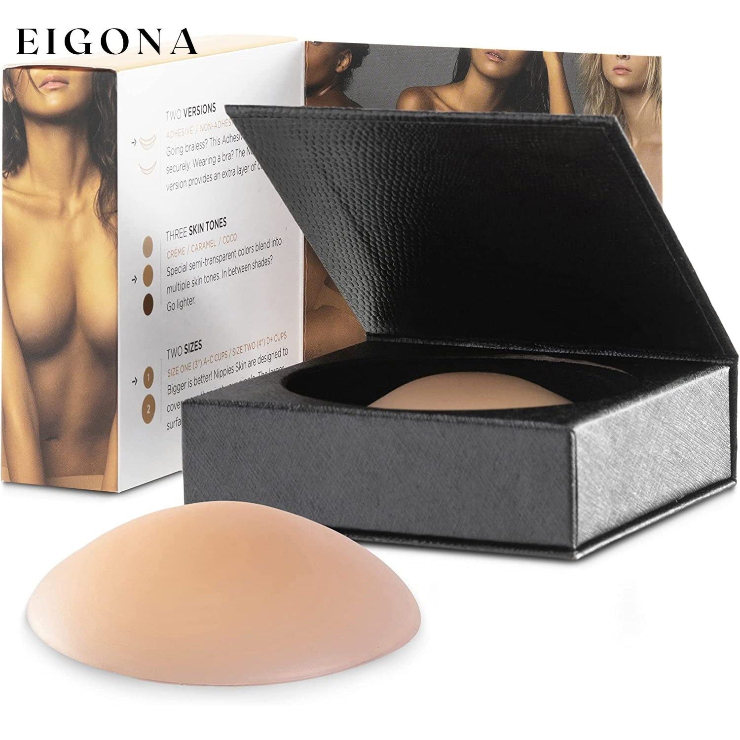 Nipple Covers Adhesive Silicone Pasties with Travel Box Caramel __stock:200 lingerie refund_fee:800