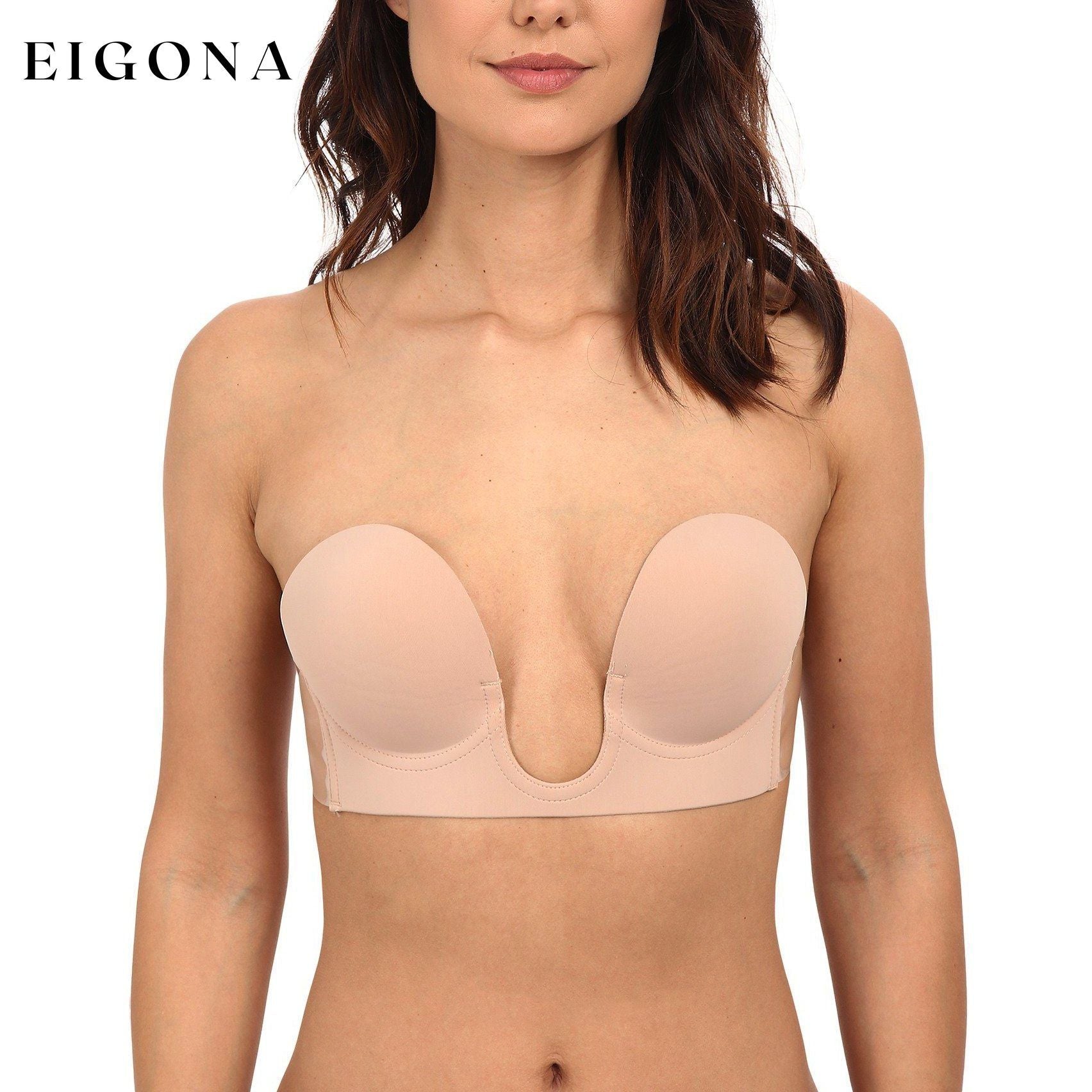 Women's Deep Plunge Convertible V Bra Beige __stock:550 lingerie refund_fee:1200 show-color-swatches
