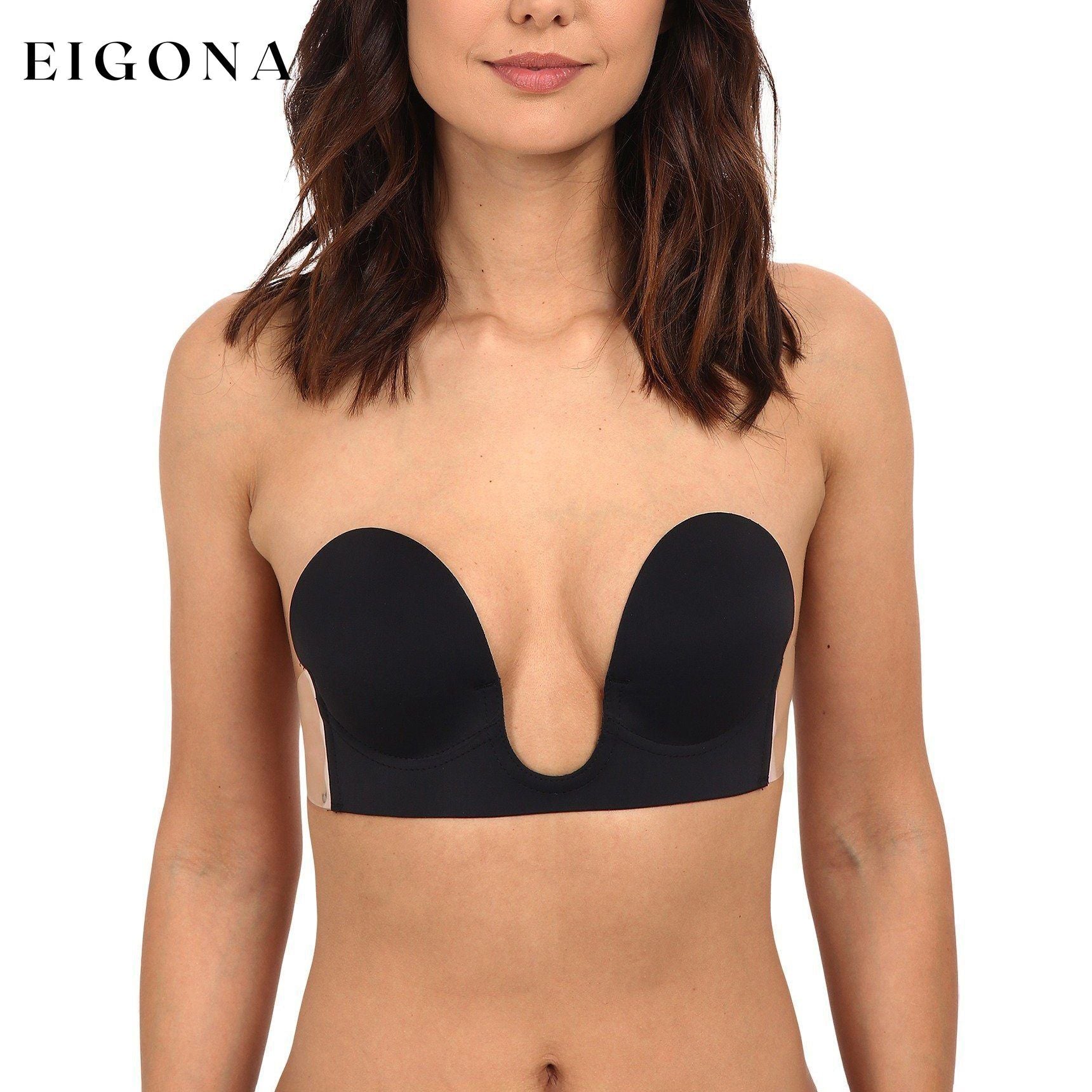 Women's Deep Plunge Convertible V Bra Black __stock:550 lingerie refund_fee:1200 show-color-swatches