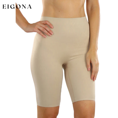 Women's High Waisted Smooth and Silky Torso Control Long Leg Shapewear Nude __stock:250 lingerie refund_fee:1200