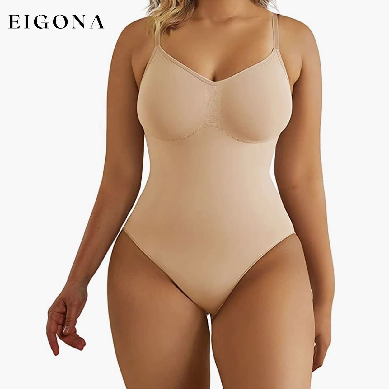 Tummy Control Bodysuit Shapewear Beige __stock:50 lingerie refund_fee:1200