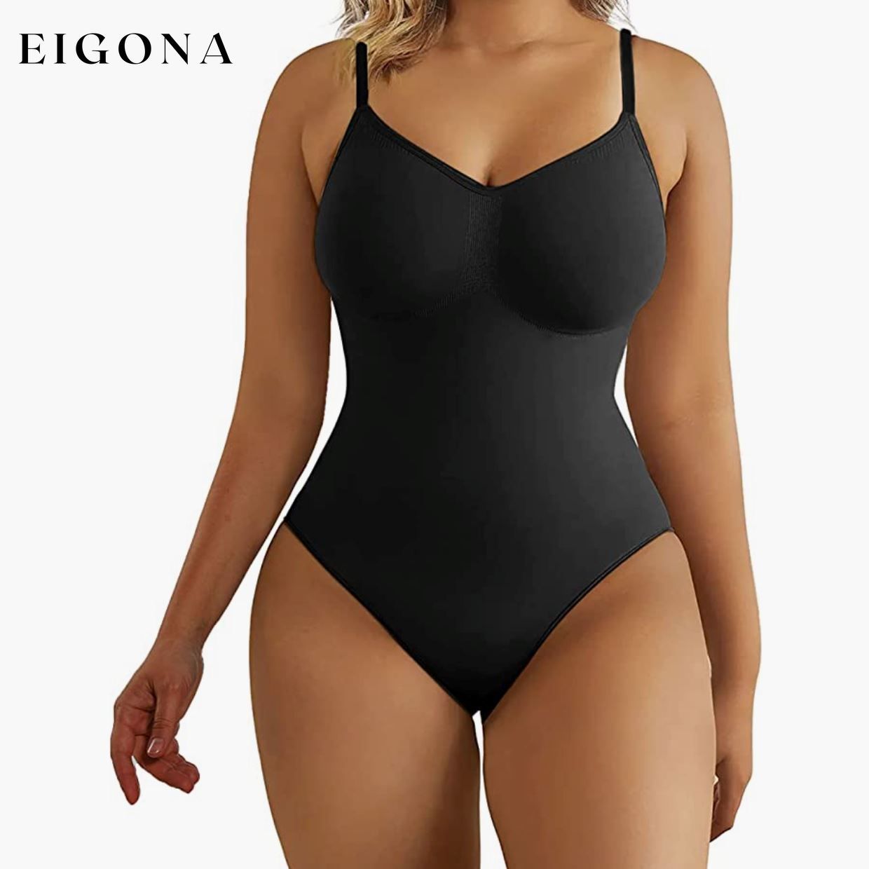 Tummy Control Bodysuit Shapewear Black __stock:50 lingerie refund_fee:1200