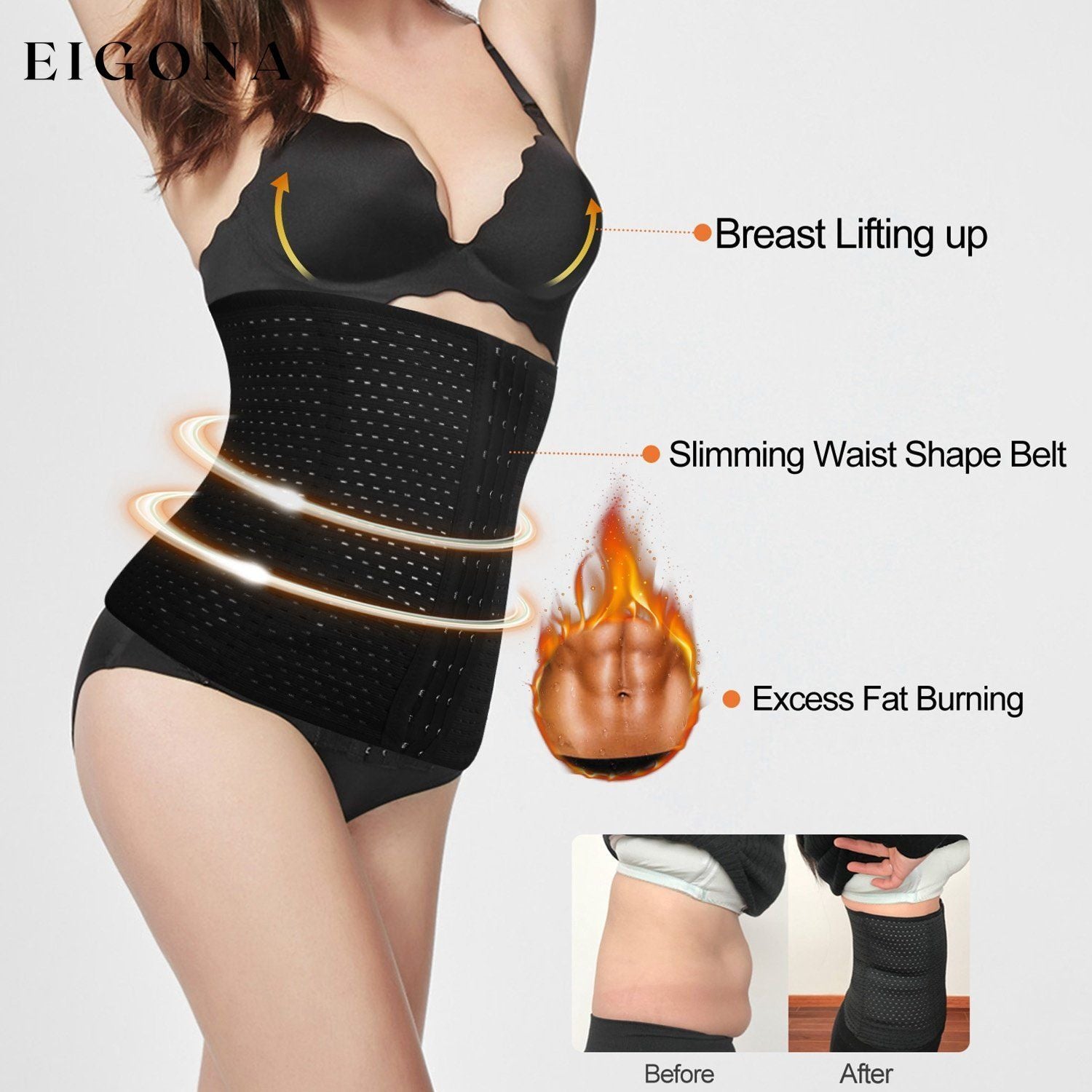 U-Shaped Slimming Waist Belt Body __stock:50 lingerie refund_fee:800