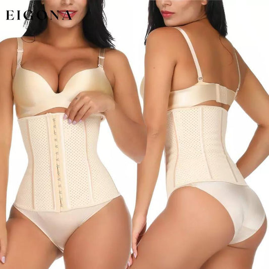 Women's Air-Flow Slimming Waist Trainer Cincher Beige __stock:550 lingerie refund_fee:1200