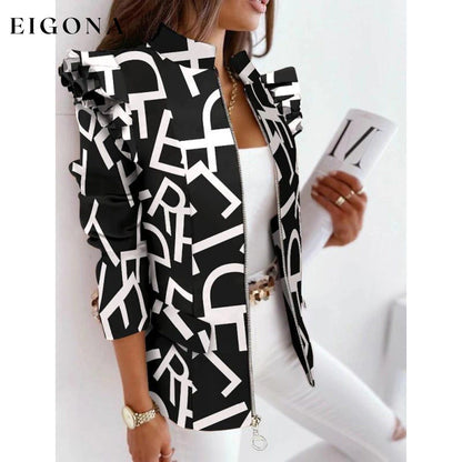 Women's Blazer Formal Casual White __stock:200 Jackets & Coats refund_fee:1200