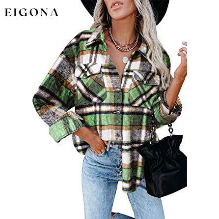 Womens Corduroy Button Down Shirts Green __stock:200 clothes refund_fee:1200 tops