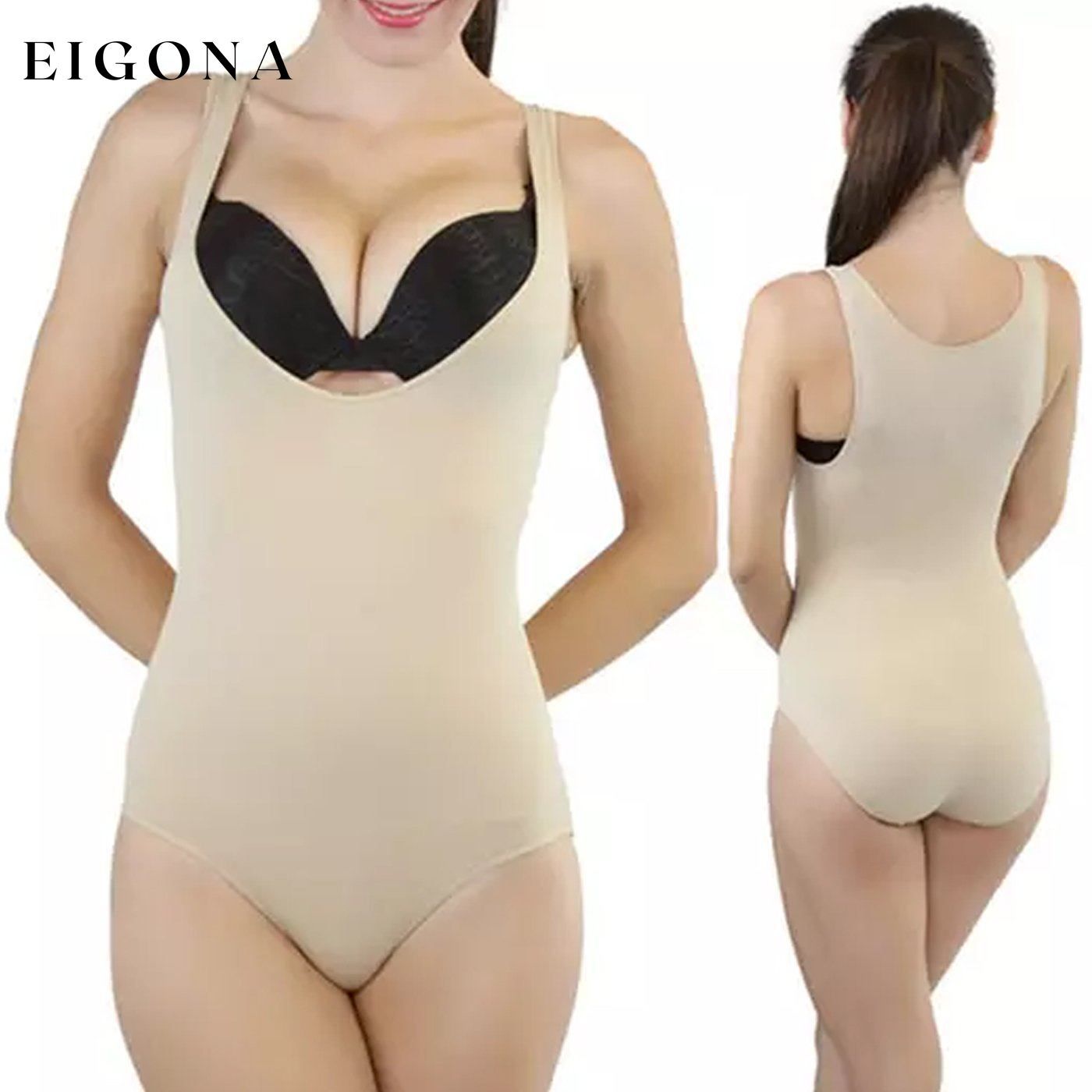 Women's Full-Body Long-Leg or Brief Shaper Brief Beige __stock:500 lingerie refund_fee:1200