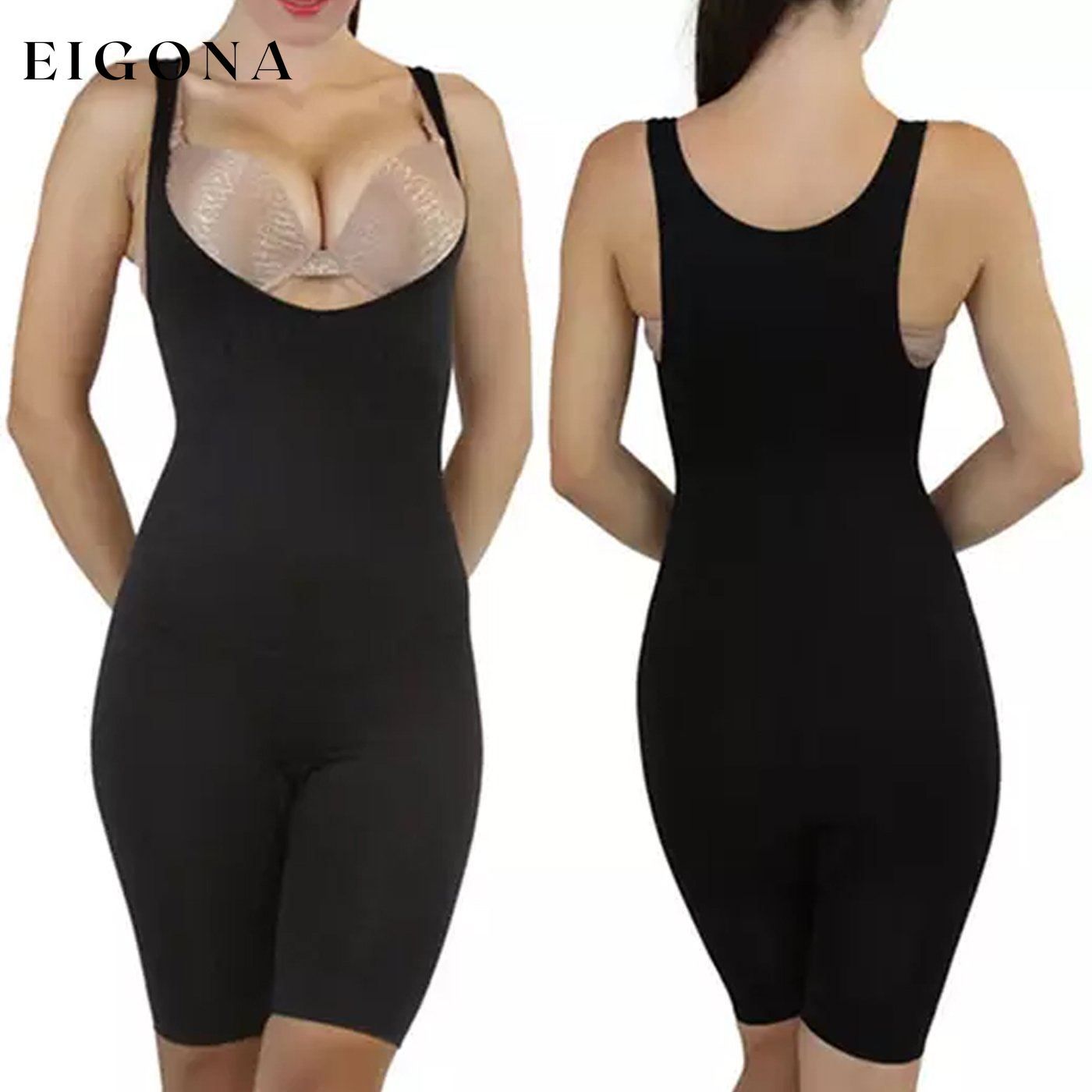 Women's Full-Body Long-Leg or Brief Shaper Long Leg Black __stock:500 lingerie refund_fee:1200