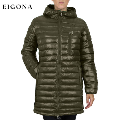 Women's Puffer Bubble Jacket With Non-Detachable Hood Dark Olive __stock:50 Jackets & Coats refund_fee:1200