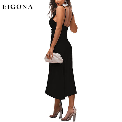 Women's Satin Spaghetti Strap Dress __stock:200 casual dresses clothes dresses refund_fee:1200