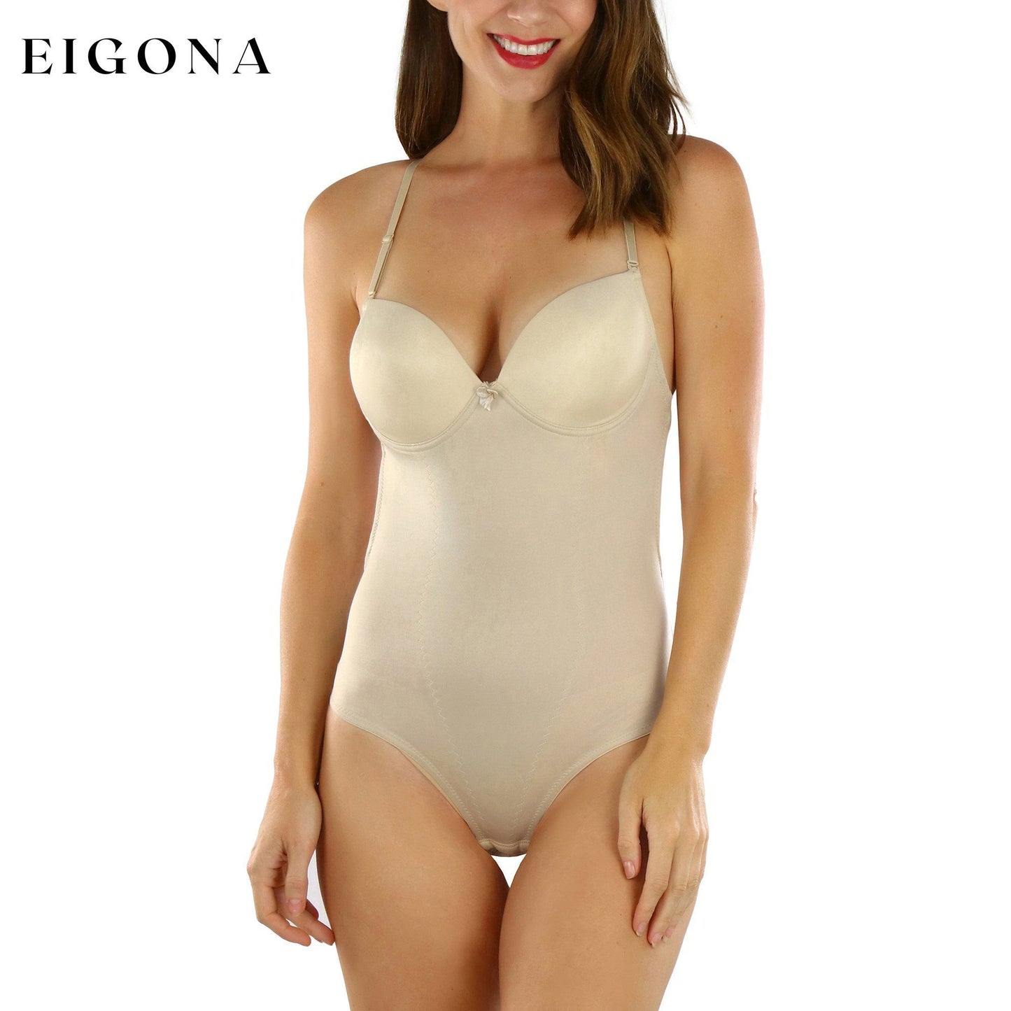 Women's Thong or Bikini Backless Body Shaper Beige Bikini Shaper __stock:250 lingerie refund_fee:1200